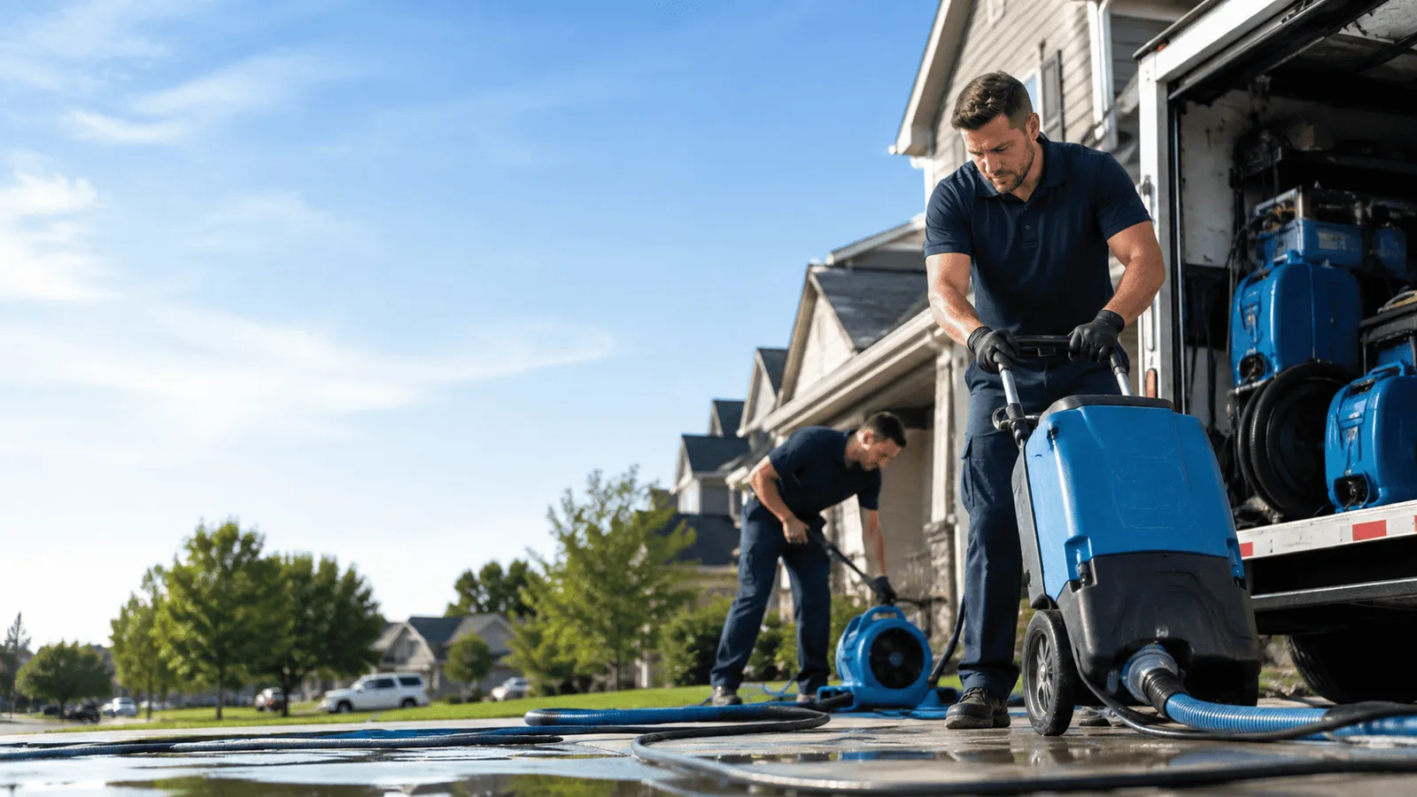 Dehumidification being performed in Pena Blanca, NM